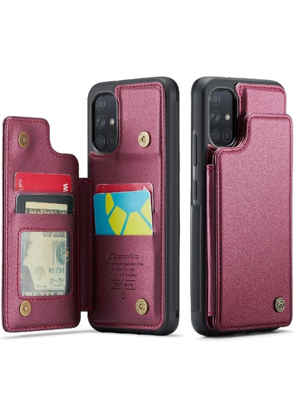 Samsung Galaxy A51 4g Ince Darbeye Vaka Kart Pu Için Caseme Cüzdan Kılıf (Yurt Dışından)