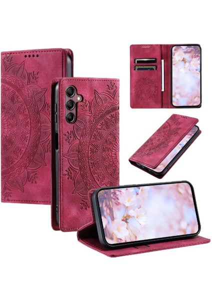 Samsung Galaxy A05S Kart Ekleme Tam Koruma Pu Deri Kılıf (Yurt Dışından)