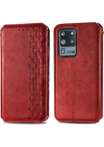 Samsung Galaxy S20 Ultra Moda Tasarım Deri Kılıf Zarif (Yurt Dışından)