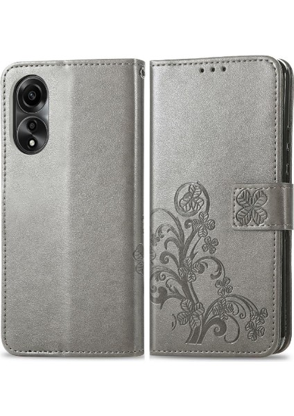 Oppo Için Kılıf A78 4g Kısa Kayış Zarif Iş Dört Yapraklı Yonca Flip (Yurt Dışından) indirimleri