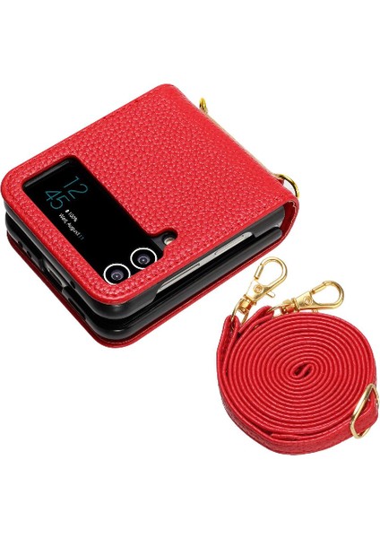 Telefon Kılıfı Için Samsung Galaxy Z Flip 4 Pu Deri Cüzdan Flip Folio Kart (Yurt Dışından) fiyatları