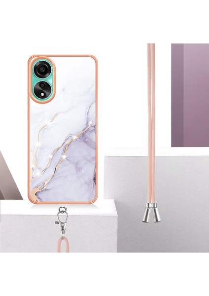 Oppo A78 4g Mermer Crossbody Kordon Askısı Tampon Anti-Scratch Için Kılıf (Yurt Dışından) indirimleri