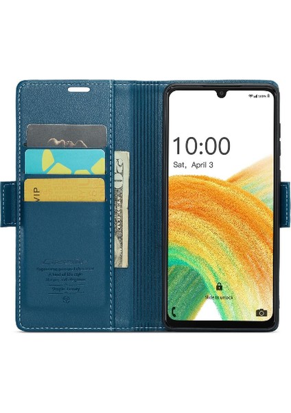 Samsung Galaxy A33 5g Kickstand Anti Dolandırıcılık Cüzdan Durumda (Yurt Dışından) modelleri