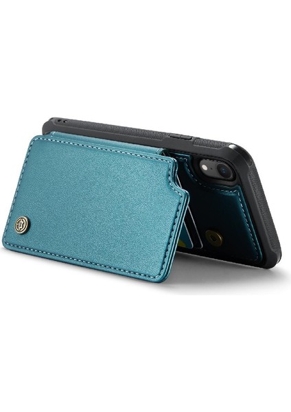 IPhone Xr Kickstand Rfıd Engelleme Pu Deri Kart Için Caseme Cüzdan Kılıf (Yurt Dışından) indirimleri