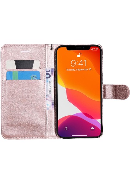 Kart Yuvası Iş Cüzdan ile iphone 14 Klasik Düz Renk Için Flip Case (Yurt Dışından)