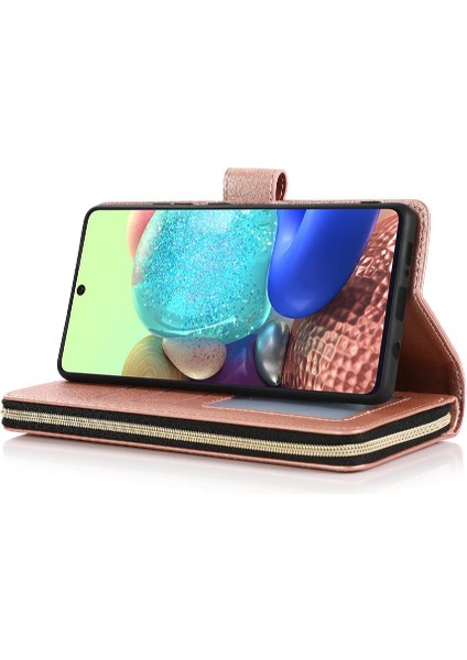 Samsung Galaxy A71 5g Fermuar Cep Cüzdan Kılıf 9 Kart Yuvaları ile (Yurt Dışından)
