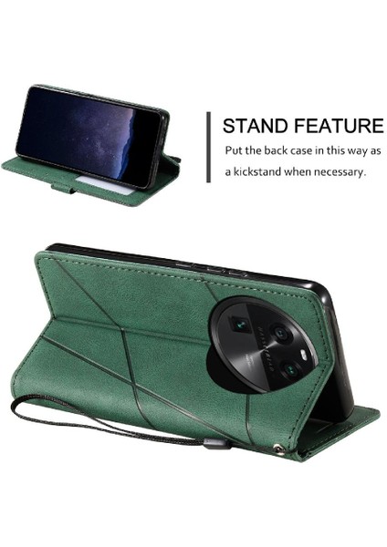 Oppo Bulmak Için Kılıf X6 Pro Kart Tutucu Kickstand Cüzdan Flip Folio Manyetik (Yurt Dışından)