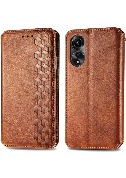 Oppo A78 4g Cüzdan Fonksiyonu Için Kılıf Deri Kılıf Zarif Iş Çevirme (Yurt Dışından)