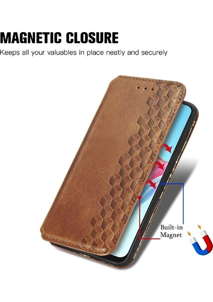 Oppo A78 4g Cüzdan Fonksiyonu Için Kılıf Deri Kılıf Zarif Iş Çevirme (Yurt Dışından)