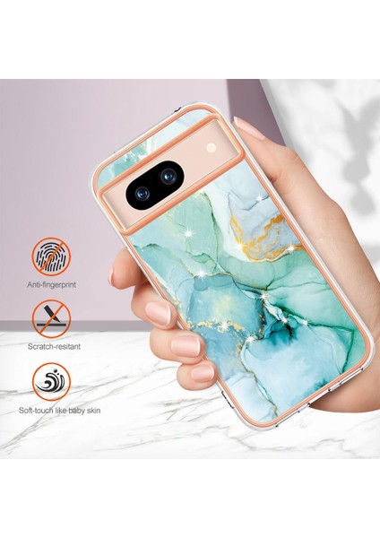 Google Piksel 8A Ince Tpu Koruma Mermer Desen Yumuşak Tampon Için Kılıf (Yurt Dışından) modelleri