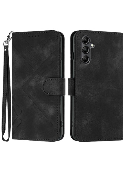 Kart Yuvası Standı ile Samsung Galaxy A15 Için Kılıf Flip Cüzdan Manyetik Pu (Yurt Dışından)