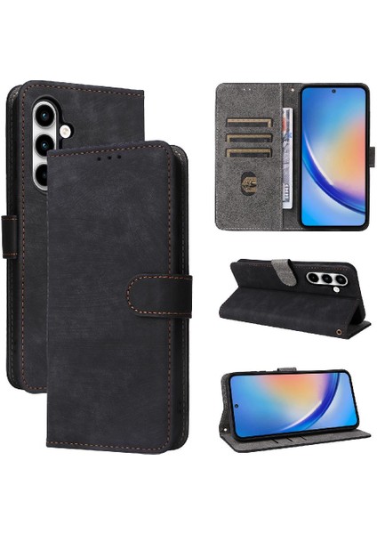 Samsung Galaxy A35 5g Flip Folio Cüzdan Pu Deri Kart Yuvaları (Yurt Dışından)