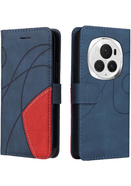 Bdt Shop Onur Için Flip Case Sihirli 6 Pro 5g Pu Deri Flip Folio Kılıf Kickstand (Yurt Dışından)