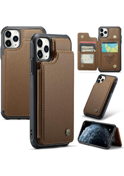 IPhone 11 Pro Kart Tutucu Ince Darbeye Dayanıklı Durumda Pu (Yurt Dışından)