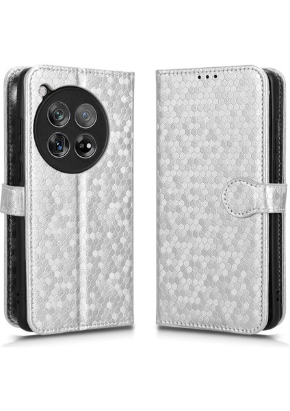 Oneplus 12 5g Için Kılıf Manyetik Toka Deri Cüzdan Kapak Geometrik (Yurt Dışından)