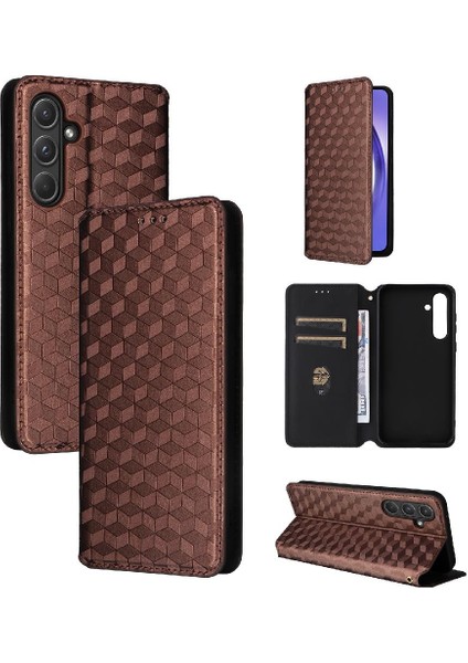 Samsung Galaxy Case 5g Cüzdan Kart Yuvaları Tutucu 3D Desen Pu (Yurt Dışından)