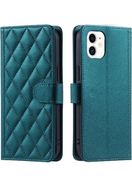 Iphone 12 Için Telefon Kılıfı Kart Yuvaları Tutucu Flip Folio Cüzdan El Kayışı (Yurt Dışından)