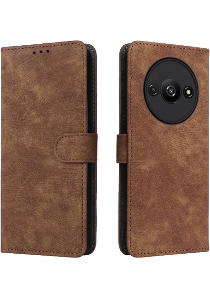 Xiaomi Redmi A3 Kart Yuvaları Için Kılıf Kapak Pu Deri Flip Folio Cüzdan (Yurt Dışından)