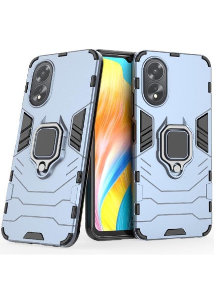 Oppo A38 4g Darbeye Kapak Için Kılıf 360 &deg; Dönen Halka Kickstand Askeri (Yurt Dışından)