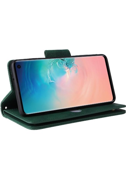 Samsung Galaxy S10 Kart Tutucu Fermuar Cüzdan Kapak El ile (Yurt Dışından) fırsatları