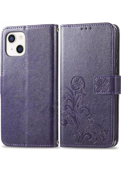 Iphone 13 Için Kılıf Mini Zarif Iş Kapak Kapak Kısa Kayış Dört (Yurt Dışından)