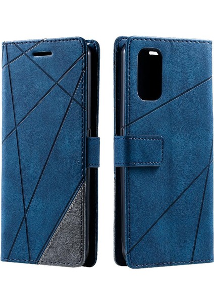 Realme 7 Pro Darbeye Dayanıklı Manyetik Pu Deri Kart Tutucu Kickstand Için Kılıf (Yurt Dışından)