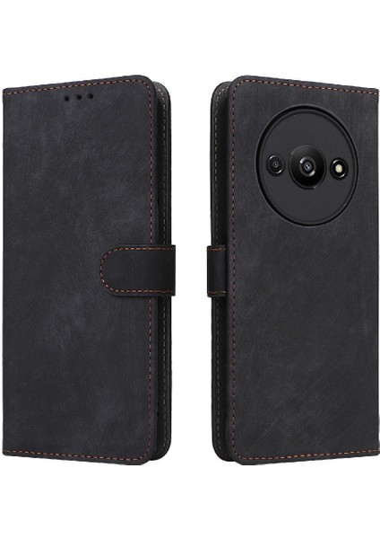 Xiaomi Redmi A3 Kart Yuvaları Için Kılıf Kapak Pu Deri Flip Folio Cüzdan (Yurt Dışından)