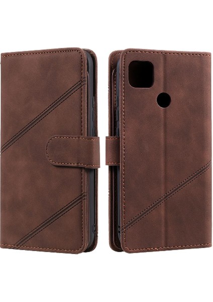 Xiaomi Redmi 10A Cüzdan Flip Folio Manyetik Bileklik Pu Deri (Yurt Dışından)