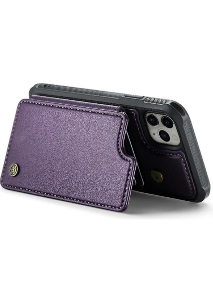 IPhone 11 Pro Max Kickstand Pu Deri Rfıd Ince Için Caseme Cüzdan Kılıf (Yurt Dışından)