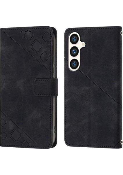 Samsung Galaxy S24 5g Için Kılıf Cüzdan Kapak Çevirin Manyetik Deri Kart (Yurt Dışından)