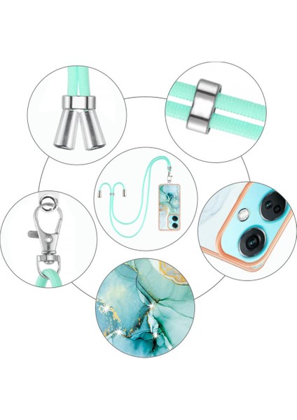 Oneplus Nord Ce 3 Tampon Mermer Crossbody Kordon Askısı Yumuşak (Yurt Dışından) fırsatları