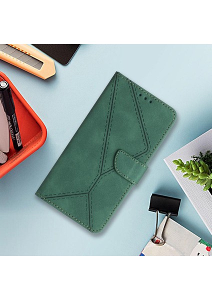 Motorola Moto G34 5g Deri Cüzdan Yumuşak Pu Deri Dikiş Tpu (Yurt Dışından)