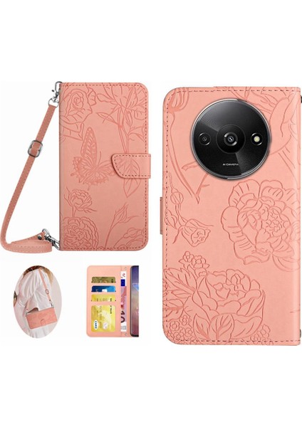 Xiaomi Redmi A3 Yumuşak Pu Deri Deri Cüzdan Kart Sahibinin ve (Yurt Dışından)