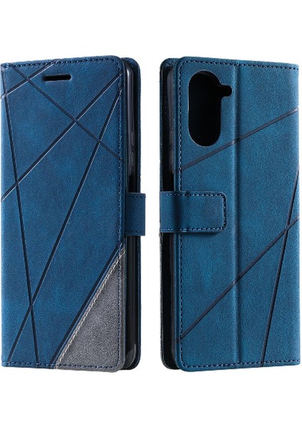 Realme 10 Pro 5g Pu Deri Manyetik Kart Tutucu Kickstand Cüzdan Için Kılıf (Yurt Dışından)