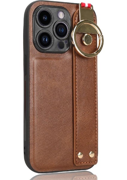 IPhone 15 Için Kılıf Pro Max Kolaylık Premium Pu Deri Bilek Kayışı (Yurt Dışından)