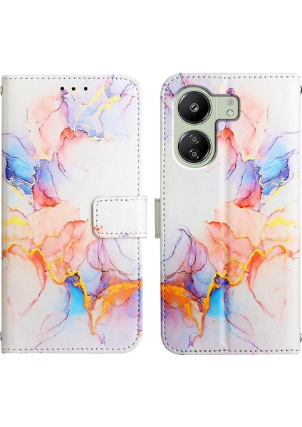 Xiaomi Redmi Için Kılıf Redmi 4g Cüzdan Pu Deri Kickstand Mermer Desen (Yurt Dışından)