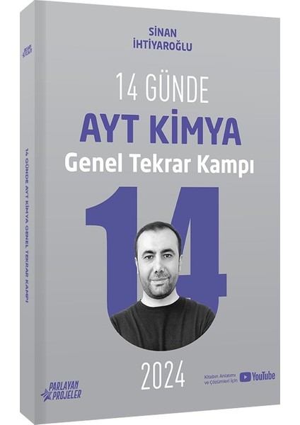 Parlayan Projeler 2024 14 Günde AYT Kimya Genel Tekrar Kampı Video Ders Takip Kitabı