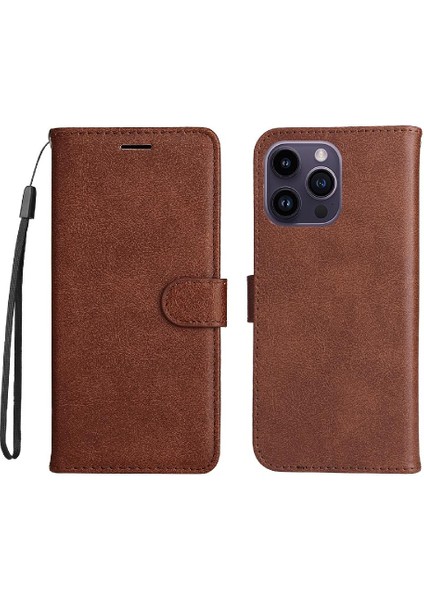 Iphone 15 Için Flip Case Pro Max Iş Cüzdan Telefon Kılıfı Yüksek Kalite (Yurt Dışından)