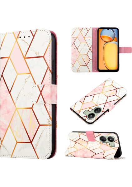 Xiaomi Redmi Için Kılıf Redmi 4g Cüzdan Pu Deri Kickstand Mermer Desen (Yurt Dışından)
