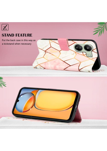 Xiaomi Redmi Için Kılıf Redmi 4g Cüzdan Pu Deri Kickstand Mermer Desen (Yurt Dışından) fırsatları