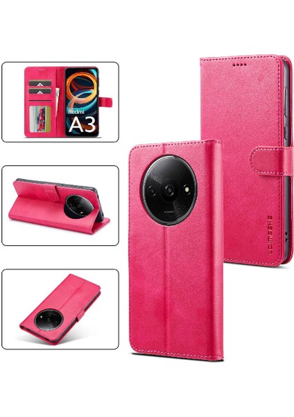 Xiaomi Redmi A3 Kart Yuvaları Cüzdan Tutucu ile Buzağı Doku Flip (Yurt Dışından) fiyatları