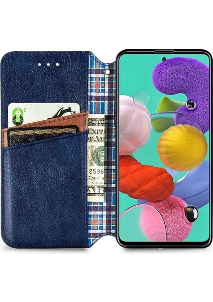 Samsung Galaxy A71 5g Zarif Iş Kapak Çevirin Cüzdan Kılıf (Yurt Dışından)