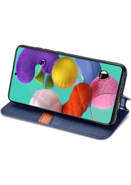 Samsung Galaxy A71 5g Zarif Iş Kapak Çevirin Cüzdan Kılıf (Yurt Dışından)