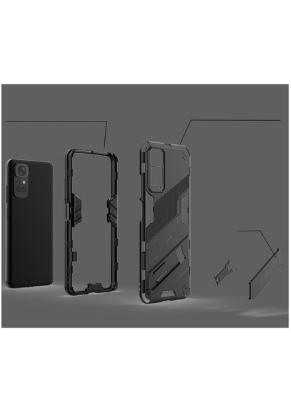 Xiaomi Redmi Için Not 11 4g Koruyucu Kapak Kickstand Sağlam Askeri (Yurt Dışından) modelleri