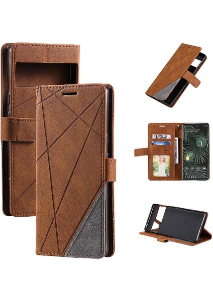 Google Piksel 7 Pro Kart Tutucu Için Kılıf Kickstand Cüzdan Flip Folio Pu (Yurt Dışından)