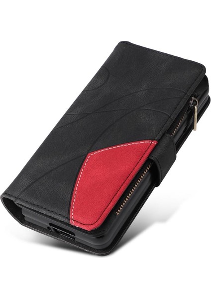 Samsung Galaxy Z Için Kılıf Kat 4 Dokuz Kart Yuvaları ile Kickstand Koruyucu (Yurt Dışından) modelleri