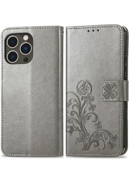 Iphone 14 Için Kılıf Pro Kısa Kayış Dört Yapraklı Yonca Zarif Iş (Yurt Dışından)