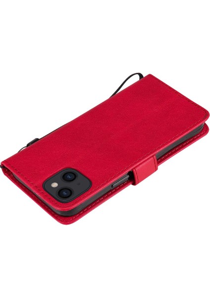 Kart Yuvası Iş Cüzdan ile iphone 14 Klasik Düz Renk Için Flip Case (Yurt Dışından) modelleri