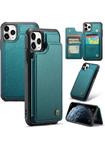 IPhone 11 Pro Max Kickstand Pu Deri Rfıd Ince Için Caseme Cüzdan Kılıf (Yurt Dışından)