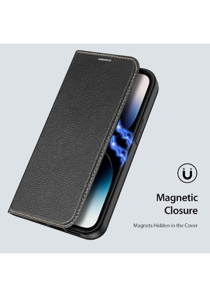 IPhone 14 Için Kılıf Pro Max Kapak Çevirin Kart Tutucu Manyetik Cüzdan (Yurt Dışından)